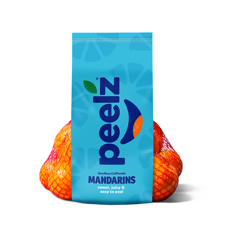 A bag of Peelz seedless California Mandarins