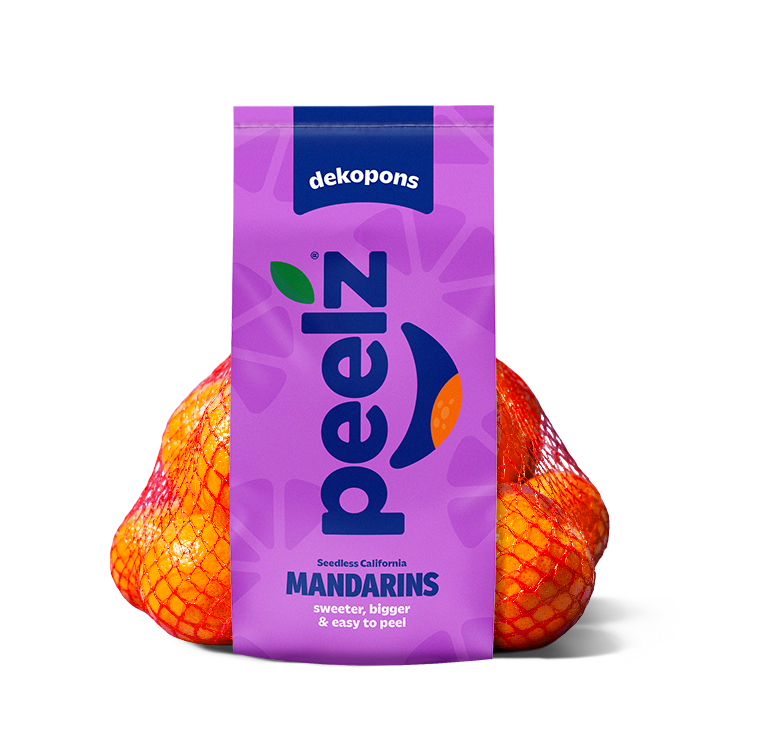 A bag of Peelz seedless California Mandarins